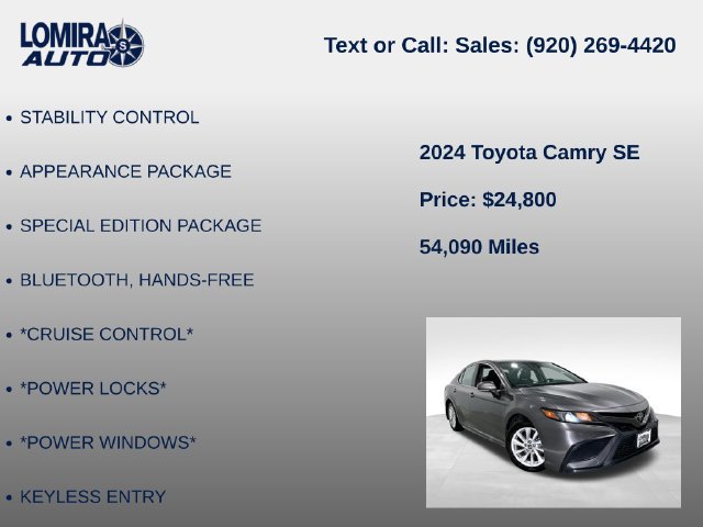 Used 2024 Toyota Camry SE FWD image 8