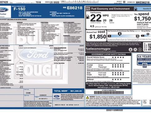 Used 2021 Ford F150 XLT w/ Equipment Group 302A High image 29