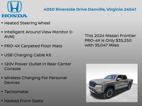 Used 2024 Nissan Frontier PRO-4X w/ Pro Convenience Package AWD/4WD image 24