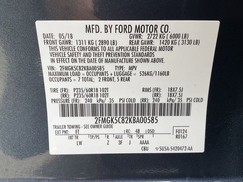 Used 2019 Ford Flex SEL w/ Equipment Group 202A image 21