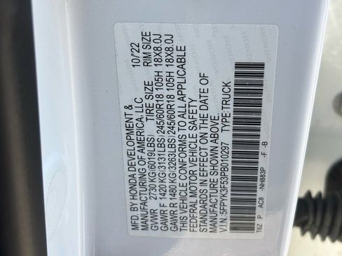 Used 2023 Honda Ridgeline RTL image 40