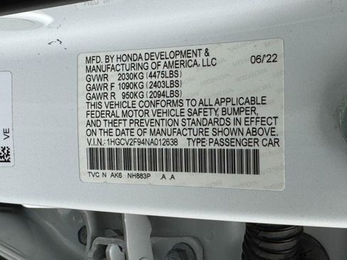 Used 2022 Honda Accord Touring image 45