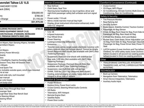 Used 2016 Chevrolet Tahoe LS w/ Max Trailering Package image 29