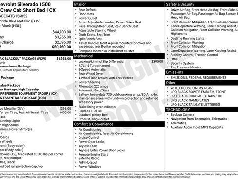 New 2026 Chevrolet Silverado 1500 Custom w/ Turbomax Blackout Package image 4