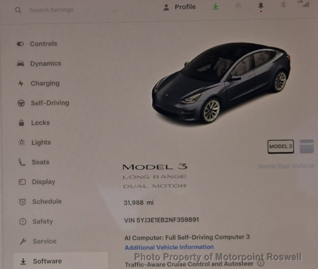 Used 2022 Tesla Model 3 Long Range AWD/4WD image 3