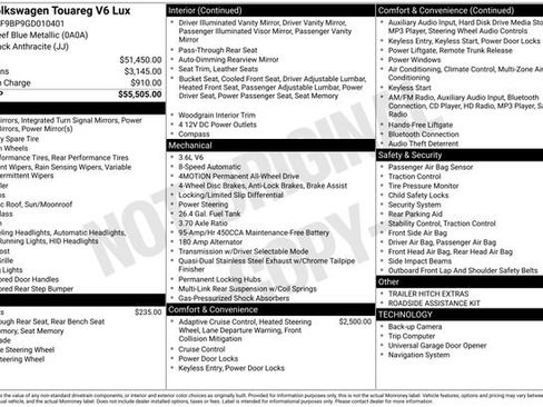 Used 2016 Volkswagen Touareg VR6 image 3