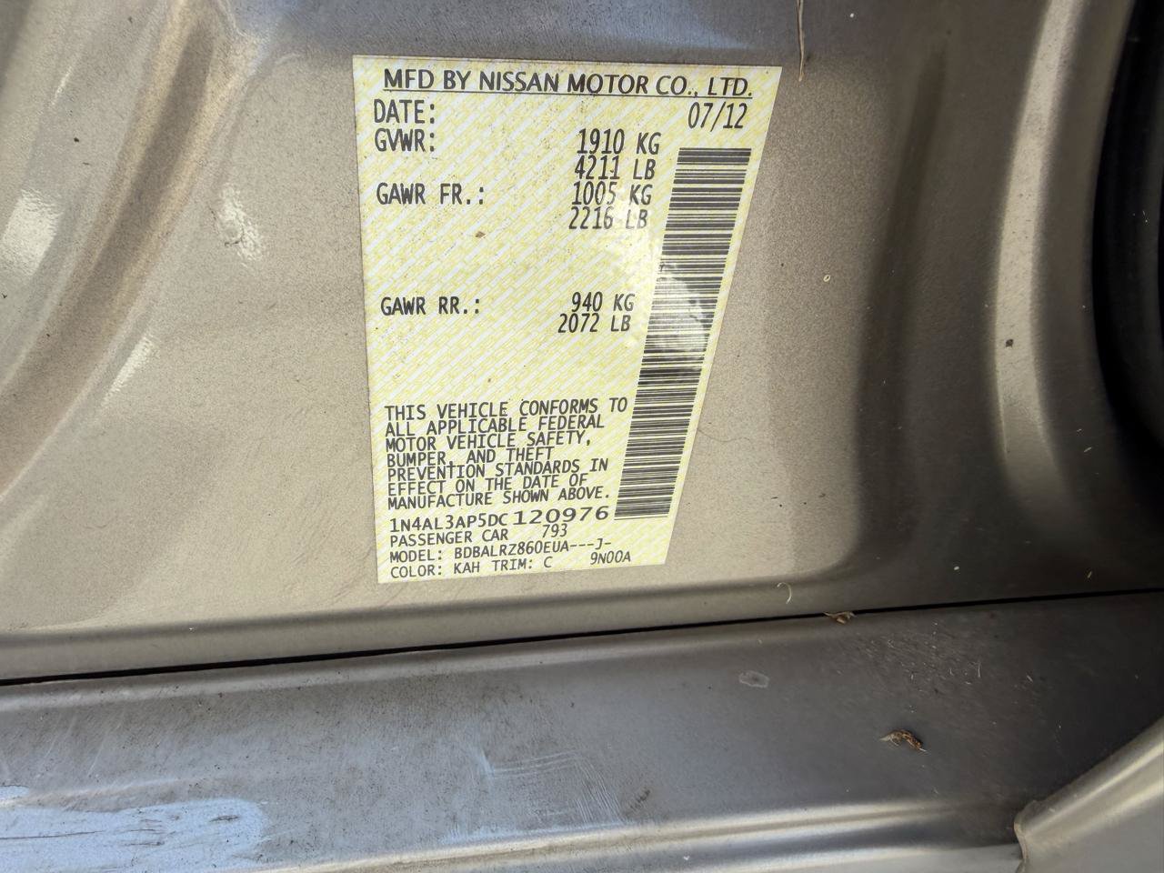 Used 2013 Nissan Altima 2.5 S FWD image 14