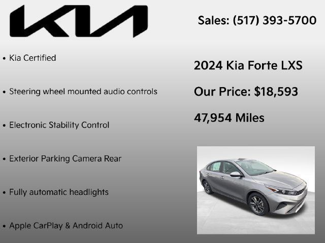 Used 2024 Kia Forte LXS FWD image 7