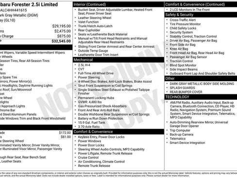 Used 2017 Subaru Forester 2.5i Limited image 3