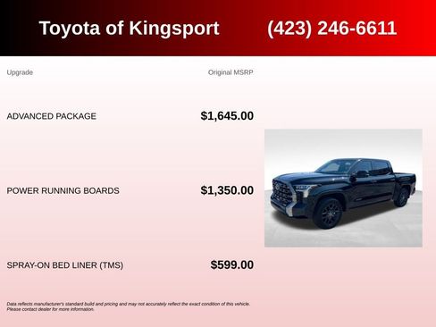 Used 2023 Toyota Tundra Platinum w/ Advanced Package AWD/4WD image 3