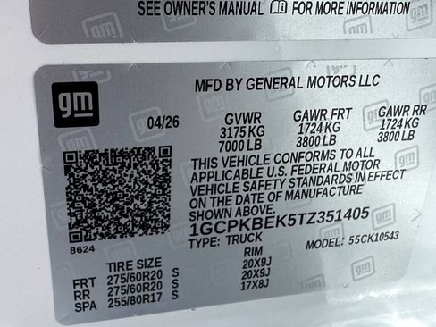 New 2026 Chevrolet Silverado 1500 Custom w/ Turbomax Blackout Package AWD/4WD image 17