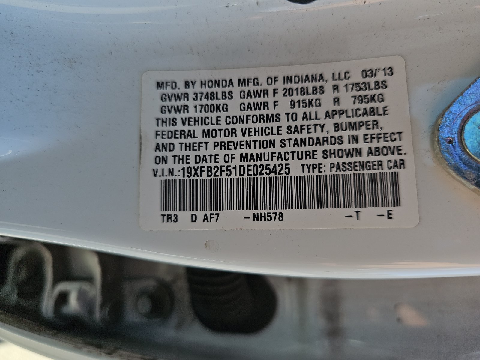 Used 2013 Honda Civic LX image 11