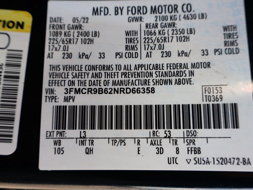 Used 2022 Ford Bronco Sport Big Bend w/ Convenience Package AWD/4WD image 40