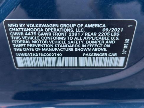 Used 2022 Volkswagen Passat 2.0T SE image 18