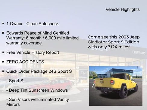 Used 2023 Jeep Gladiator Sport AWD/4WD image 11