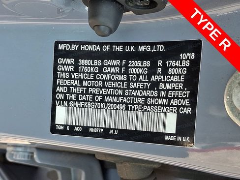 Used 2019 Honda Civic Type R image 27