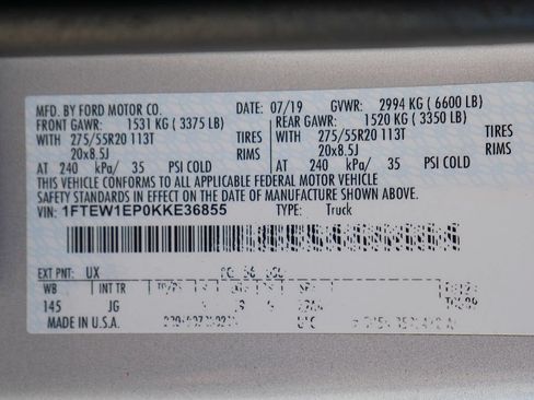 Used 2019 Ford F150 XL w/ Equipment Group 101A Mid AWD/4WD image 59
