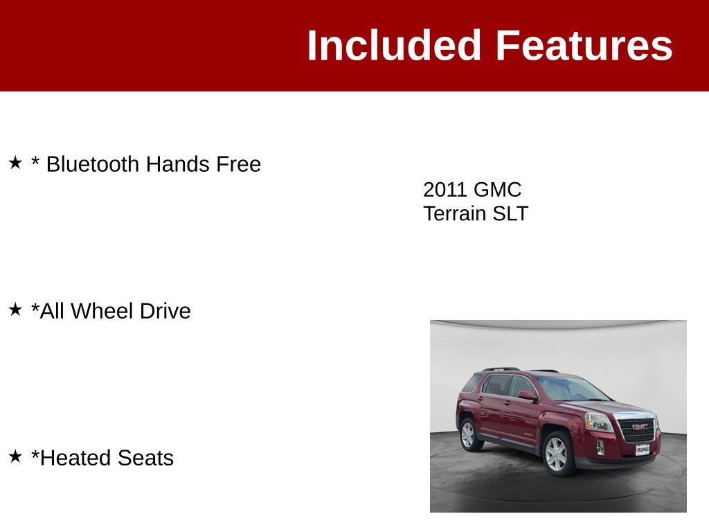 Used 2011 GMC Terrain SLT AWD/4WD image 3