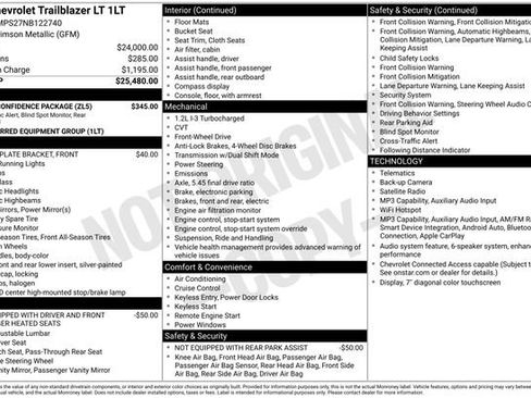 Used 2022 Chevrolet TrailBlazer LT w/ Driver Confidence Package FWD image 33
