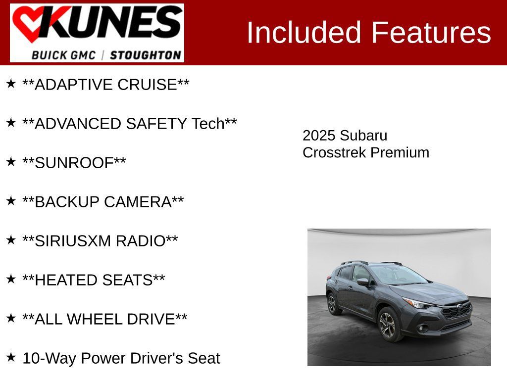Used 2025 Subaru Crosstrek 2.5i Premium AWD/4WD image 2