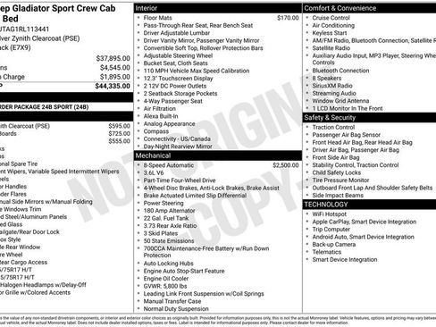 Certified 2024 Jeep Gladiator Sport image 9