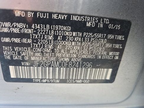Used 2015 Subaru Crosstrek 2.0i Limited w/ Popular Package #1 AWD/4WD image 13