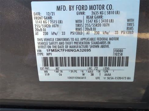 Used 2022 Ford Explorer Limited w/ Equipment Group 301A image 37