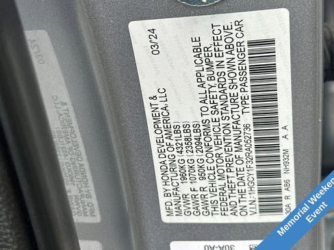 Used 2024 Honda Accord EX image 33