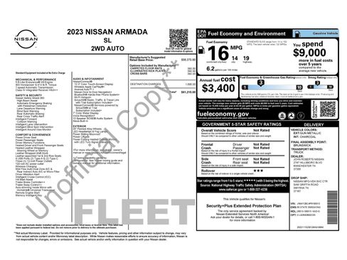 Used 2023 Nissan Armada SL image 40
