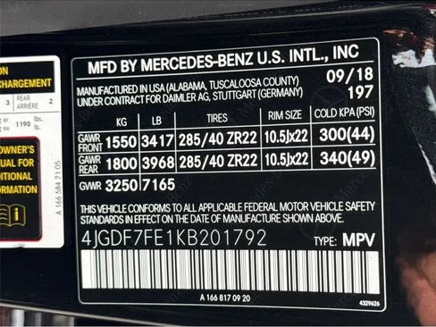 Used 2019 Mercedes-Benz GLS 63 AMG 4MATIC w/ AMG Night Styling Package image 26