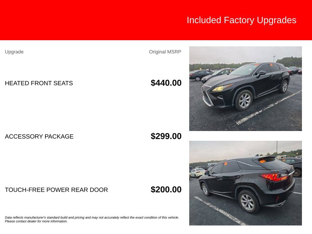 Used 2017 Lexus RX 350 FWD w/ Accessory Package image 5