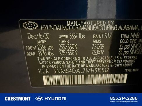 Used 2021 Hyundai Santa Fe Limited AWD/4WD image 38