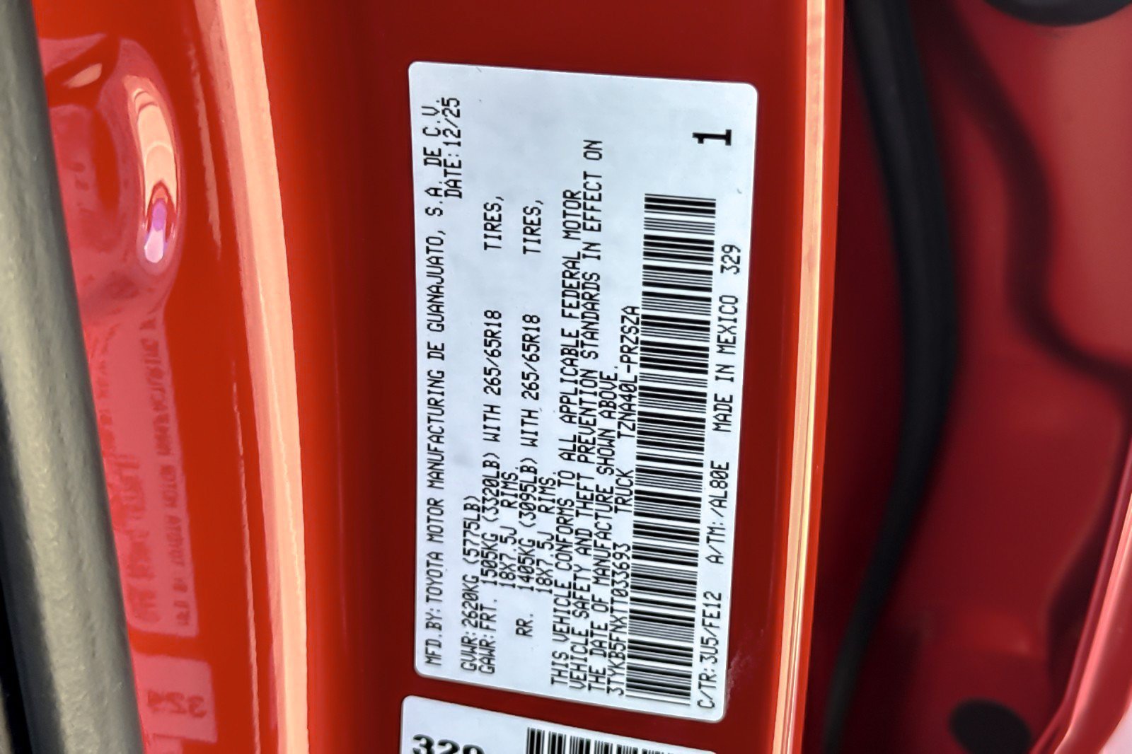 Certified 2026 Toyota Tacoma TRD Sport RWD image 26