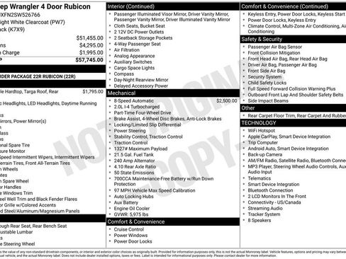 Certified 2025 Jeep Wrangler Unlimited Rubicon AWD/4WD image 50