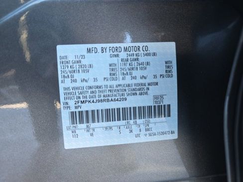 Certified 2024 Ford Edge SEL w/ Convenience Package image 21