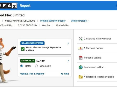 Used 2013 Ford Flex Limited w/ Trailer Tow Pkg Class III image 3