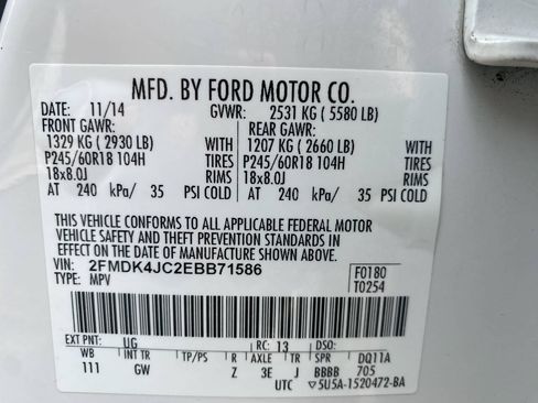 Used 2014 Ford Edge SEL w/ Equipment Group 205A AWD/4WD image 31