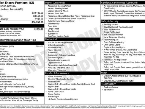 Used 2018 Buick Encore Premium w/ Experience Buick Package image 2