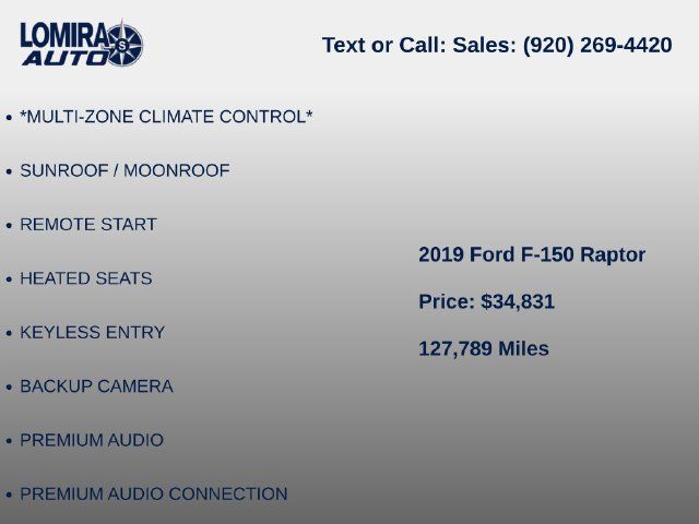 Used 2019 Ford F150 Raptor w/ Equipment Group 802A Luxury AWD/4WD image 11