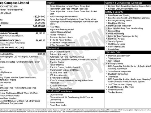 Used 2025 Jeep Compass Limited w/ Sun & Sound Group AWD/4WD image 11