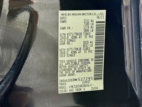 Used 2021 Nissan Titan PRO-4X w/ Pro-4x Convenience Package image 31