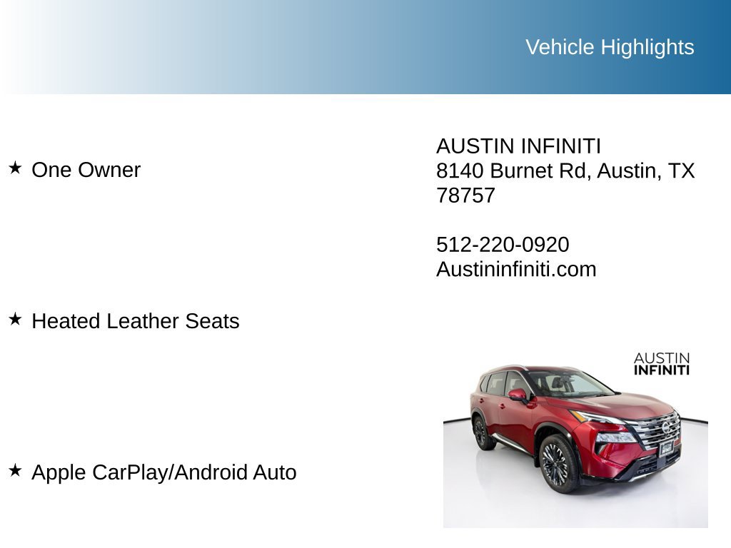 Used 2024 Nissan Rogue Platinum w/ Platinum Premium Package FWD image 10