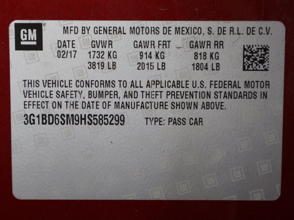 Used 2017 Chevrolet Cruze LT w/ Convenience Package FWD image 39