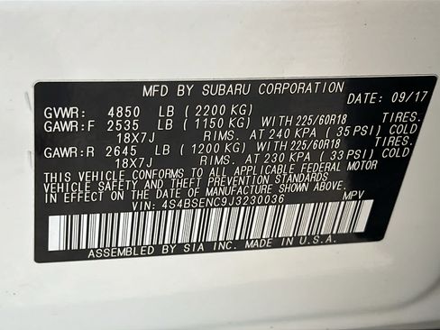 Used 2018 Subaru Outback 3.6R Limited AWD/4WD image 30