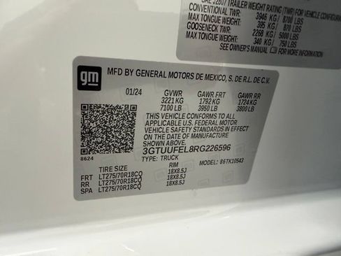 Certified 2024 GMC Sierra 1500 AT4X AWD/4WD image 23