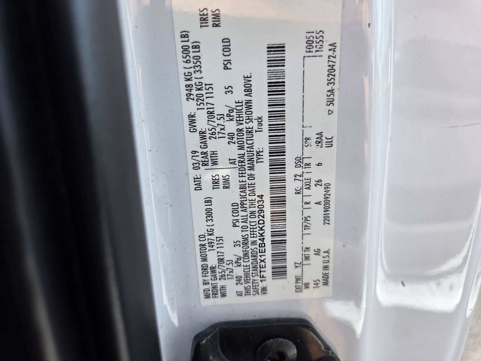 Used 2019 Ford F150 XL w/ Equipment Group 101A Mid AWD/4WD image 28