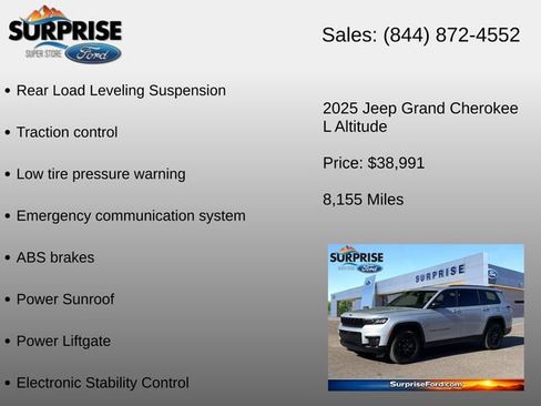 Used 2025 Jeep Grand Cherokee L Laredo AWD/4WD image 30