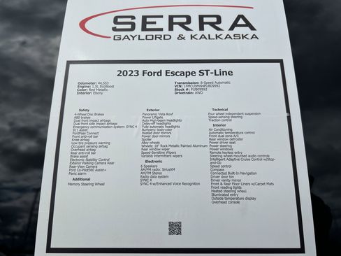 Certified 2023 Ford Escape ST-Line w/ Tech Pack #1 AWD/4WD image 31