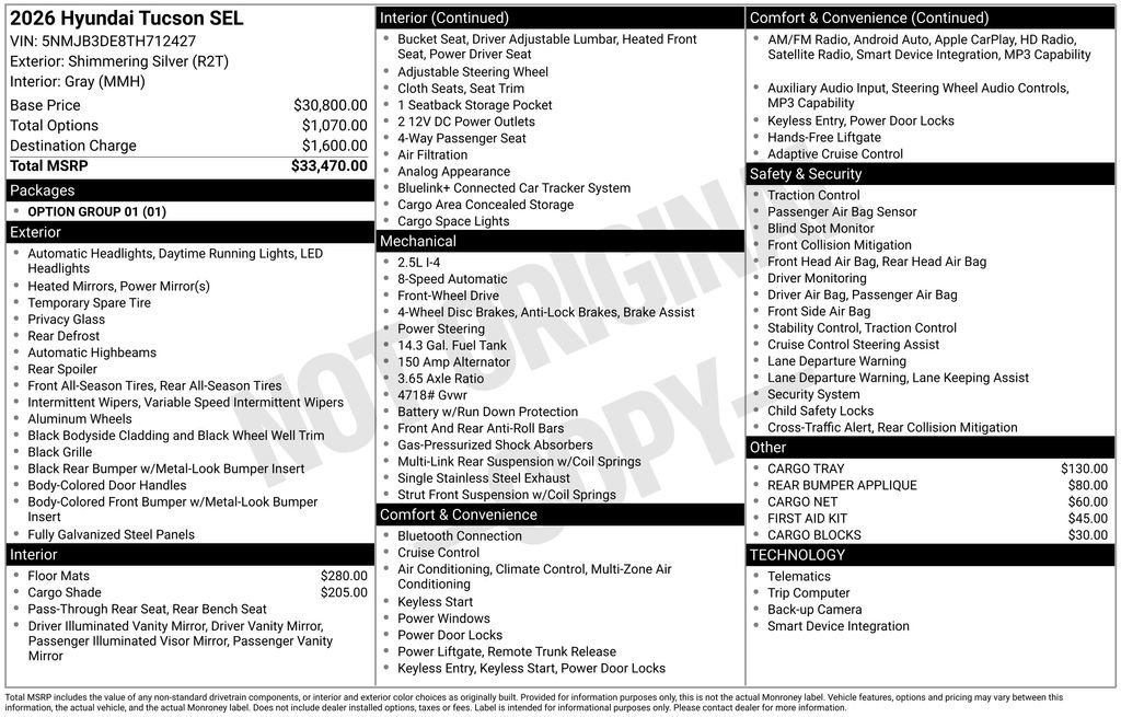 New 2026 Hyundai Tucson SEL FWD image 26