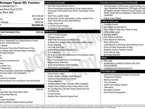 Used 2019 Volkswagen Tiguan SEL Premium w/ 3rd Row Seat Package image 15